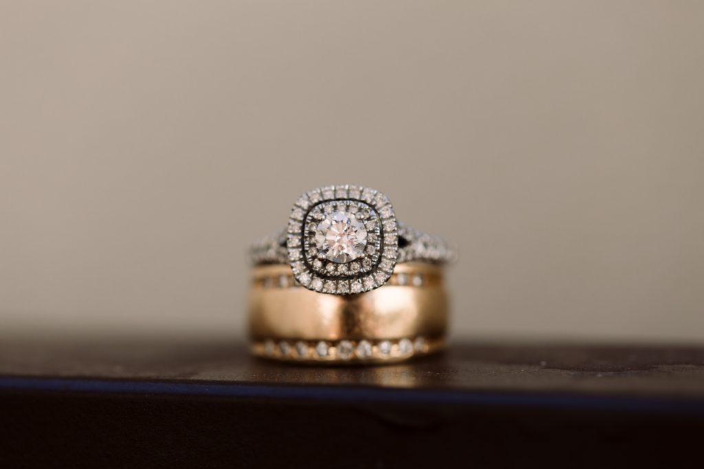 Arizona Grand Resort Wedding Gold Band Diamond Ring