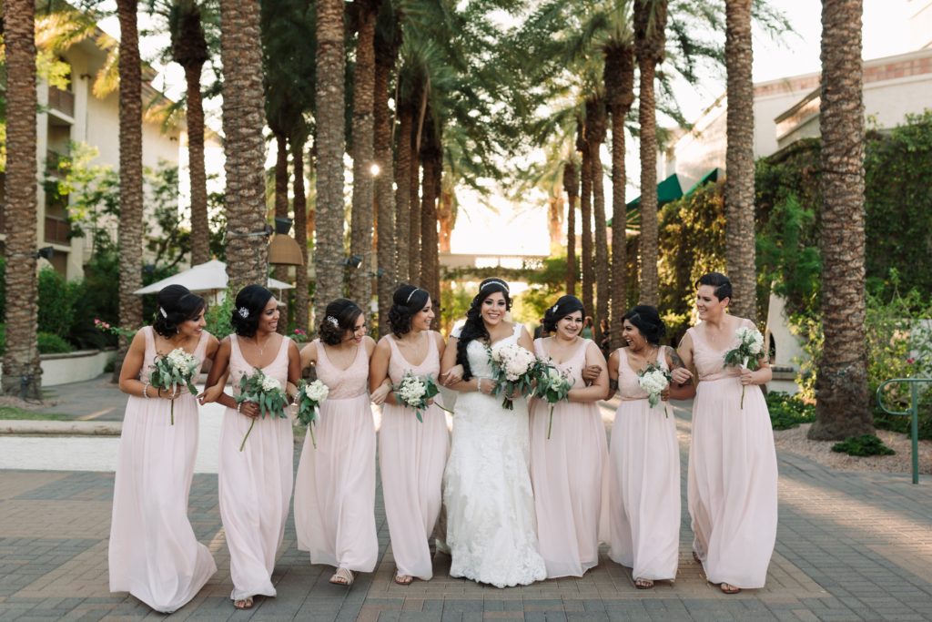 Arizona Grand Palm Walk Bridesmaids