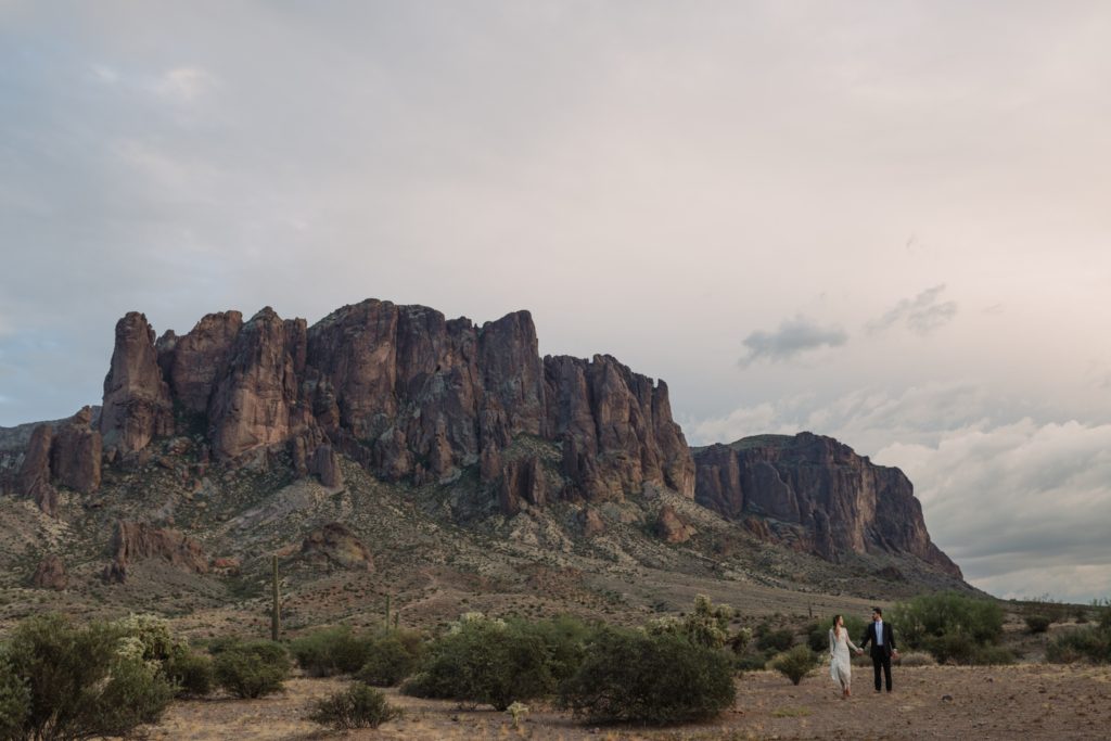 Superstition Mountains Desert Elopement