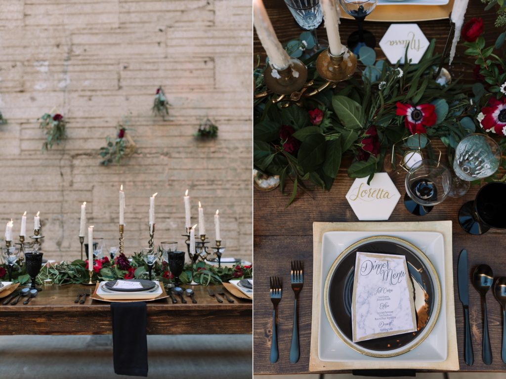Phoenix Dark and Moody Christmas Tablescape