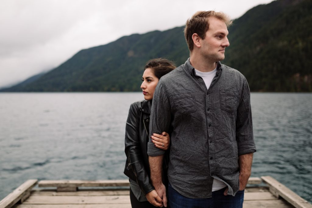 Seattle Lake Crescent Lodge Couple Photos