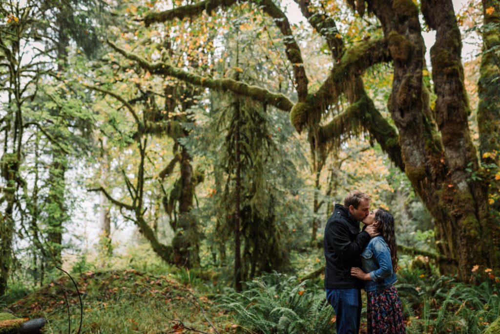 Olympic Forest Engagement Photos