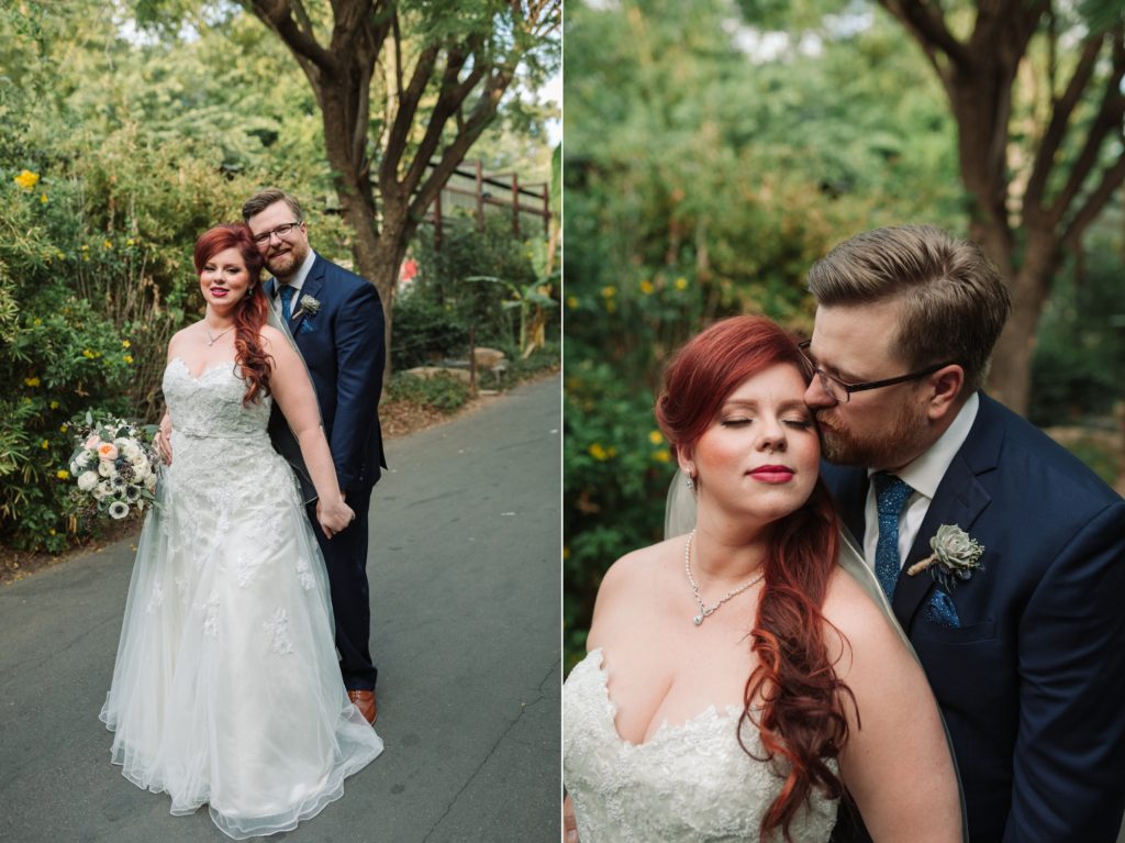 Wild Child florals with red headed bride
