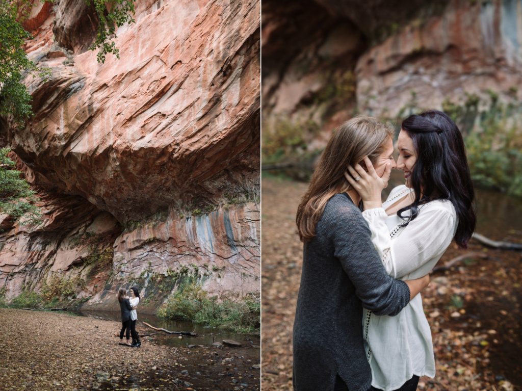 Sedona Canyon Same Sex engagement Photos