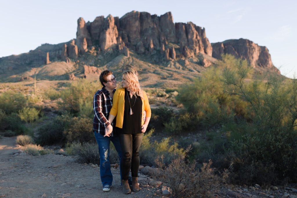 Superstition Mountains Engagement Photos