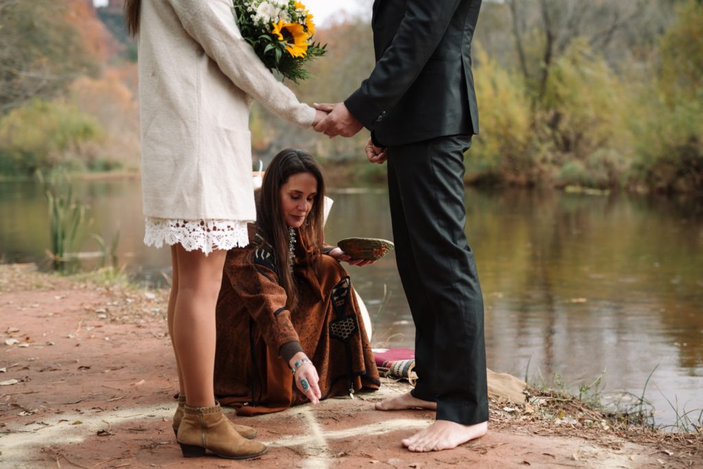 Sterling weddings tribal ritual elopement