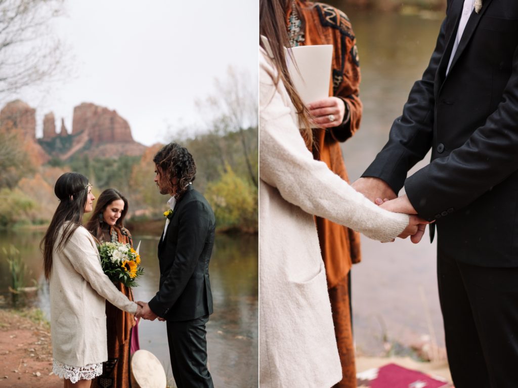 Sedona couple elope at red rock crossing