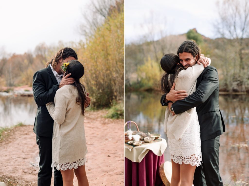 Sedona couple have wedding ceremony by the river