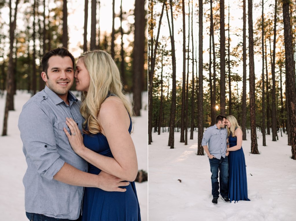 Wintery Payson Engagement Photos