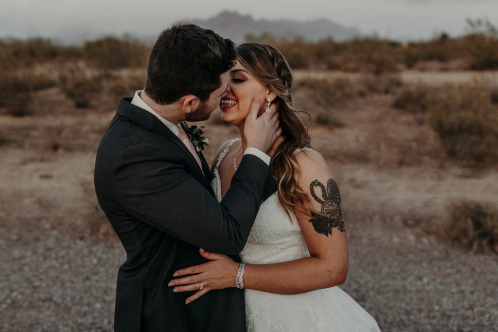 Superstition Mountain Desert Wedding Photos