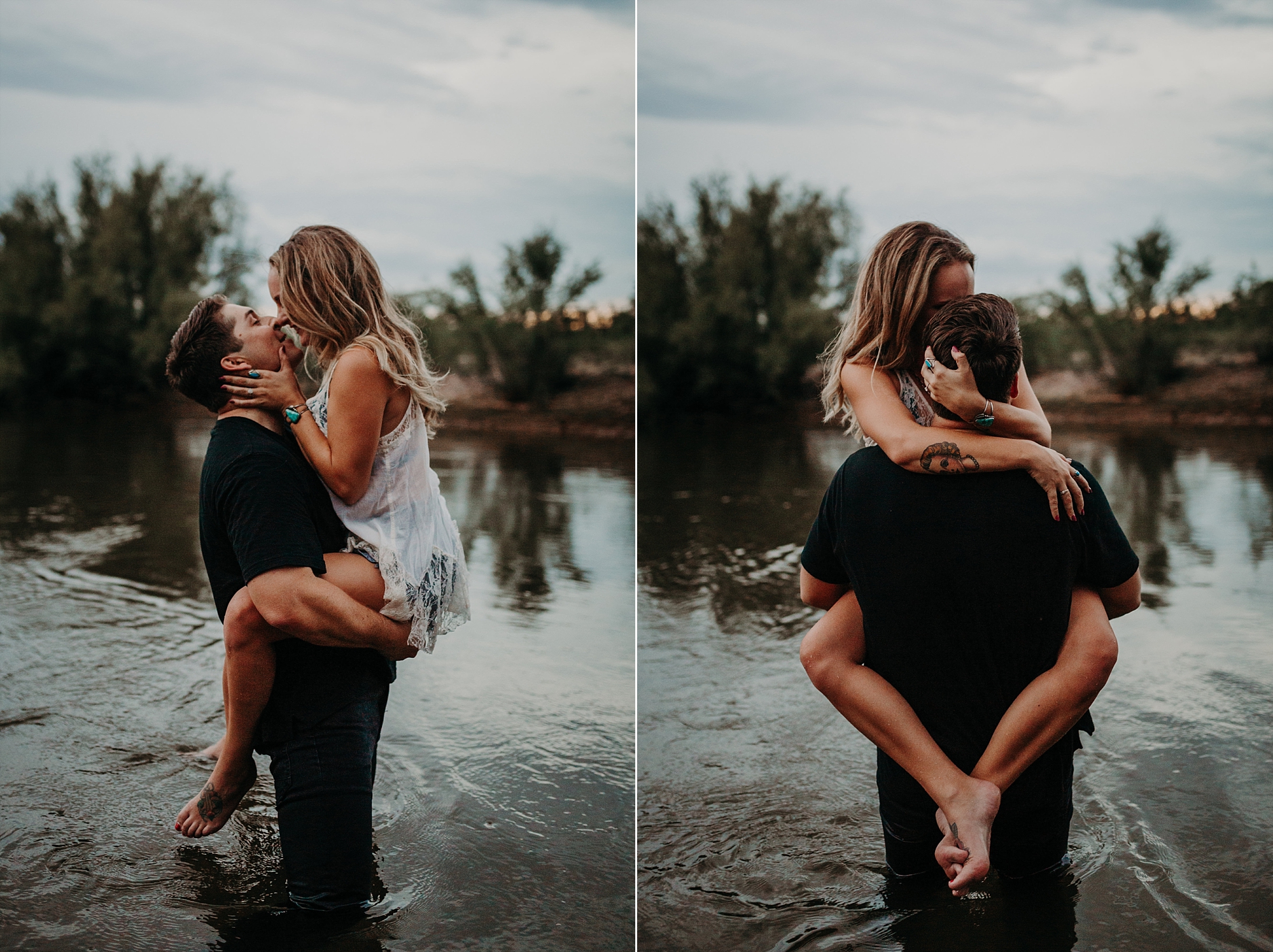 Salt River sexy intimate couple in the water session Suzy Goodrick Photography
