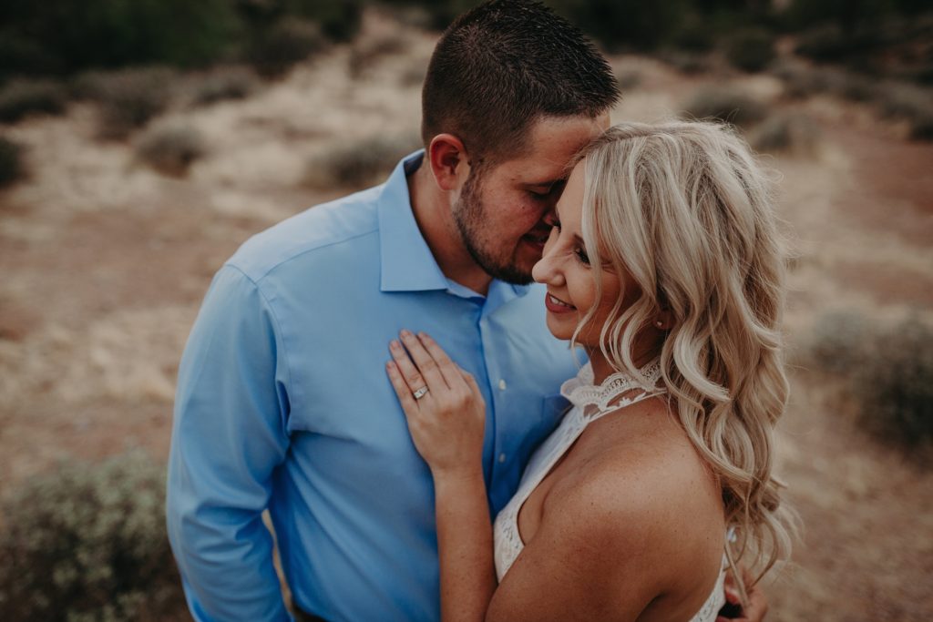 Intimate Desert Lost Dutchman Engagement Photos at Superstition Mountain Park Suzy Goodrick Photography