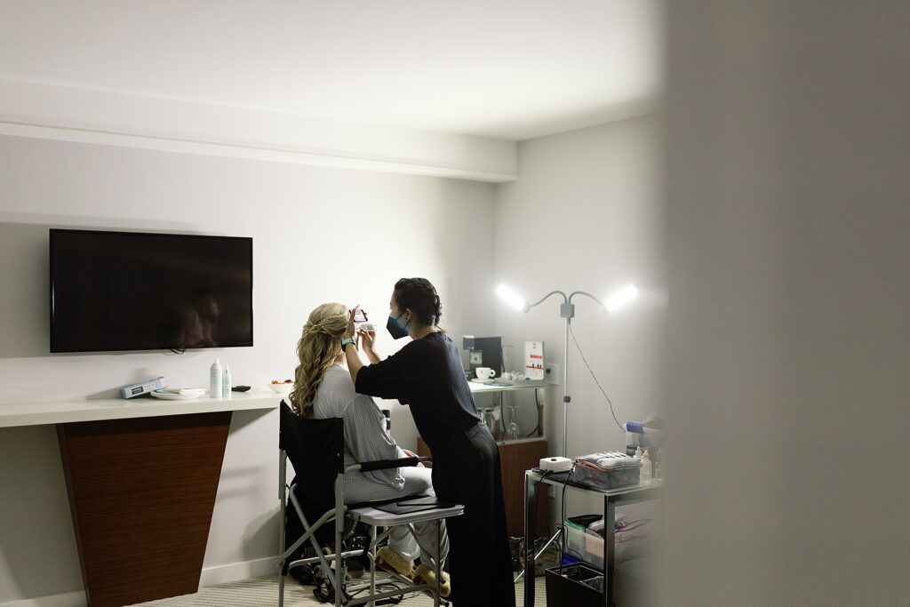 SF Bride Getting Ready for her wedding