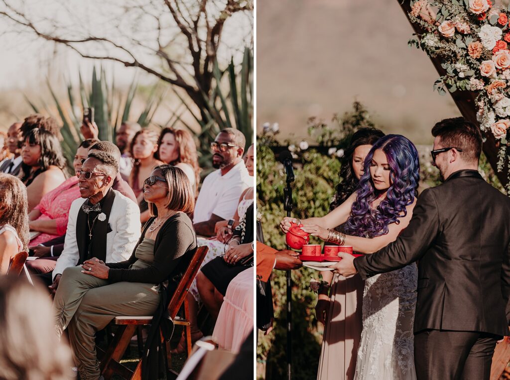 wedding ceremony at the paseo in apache junction