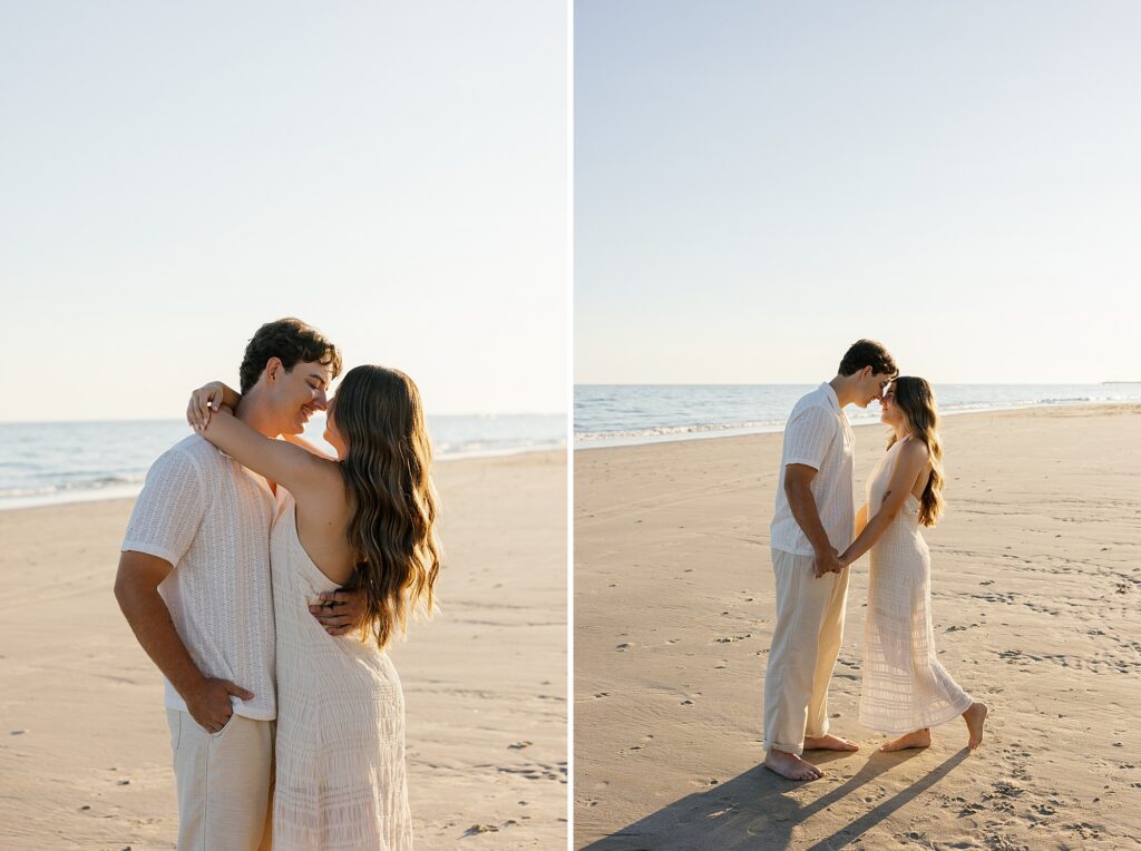 sunset proposal at the beach in puerto penasco