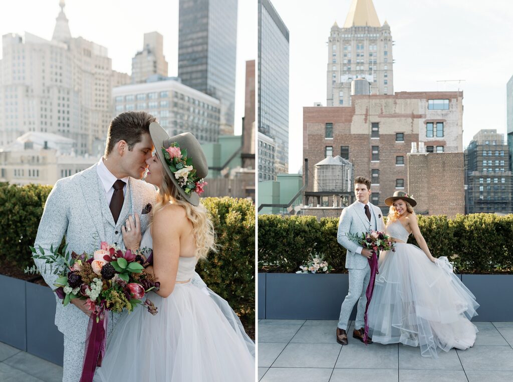 Hayley Paige and Conrad Louis Rooftop Photoshoot