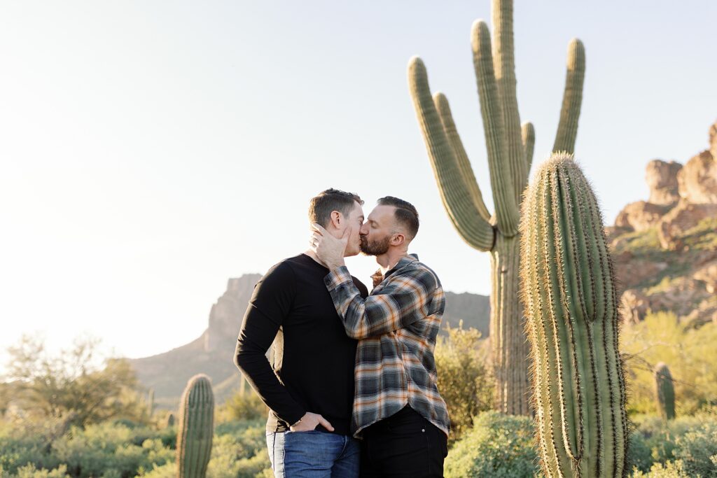 Superstition Mountain Engagement Photos in Apache Junction, Arizona