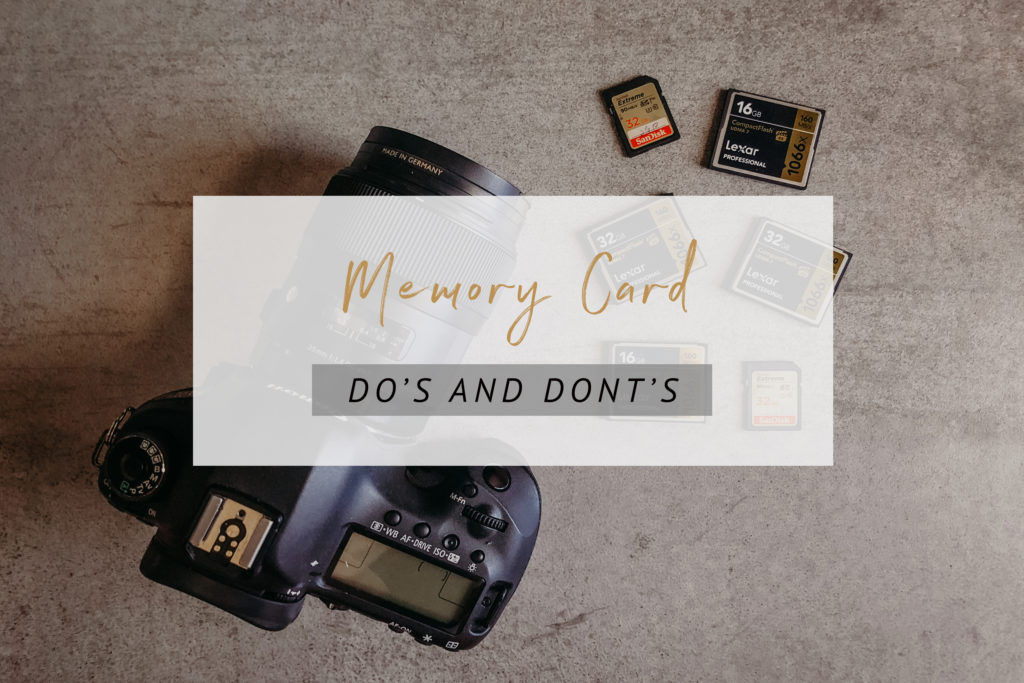 Memory Card Do's and Don't's