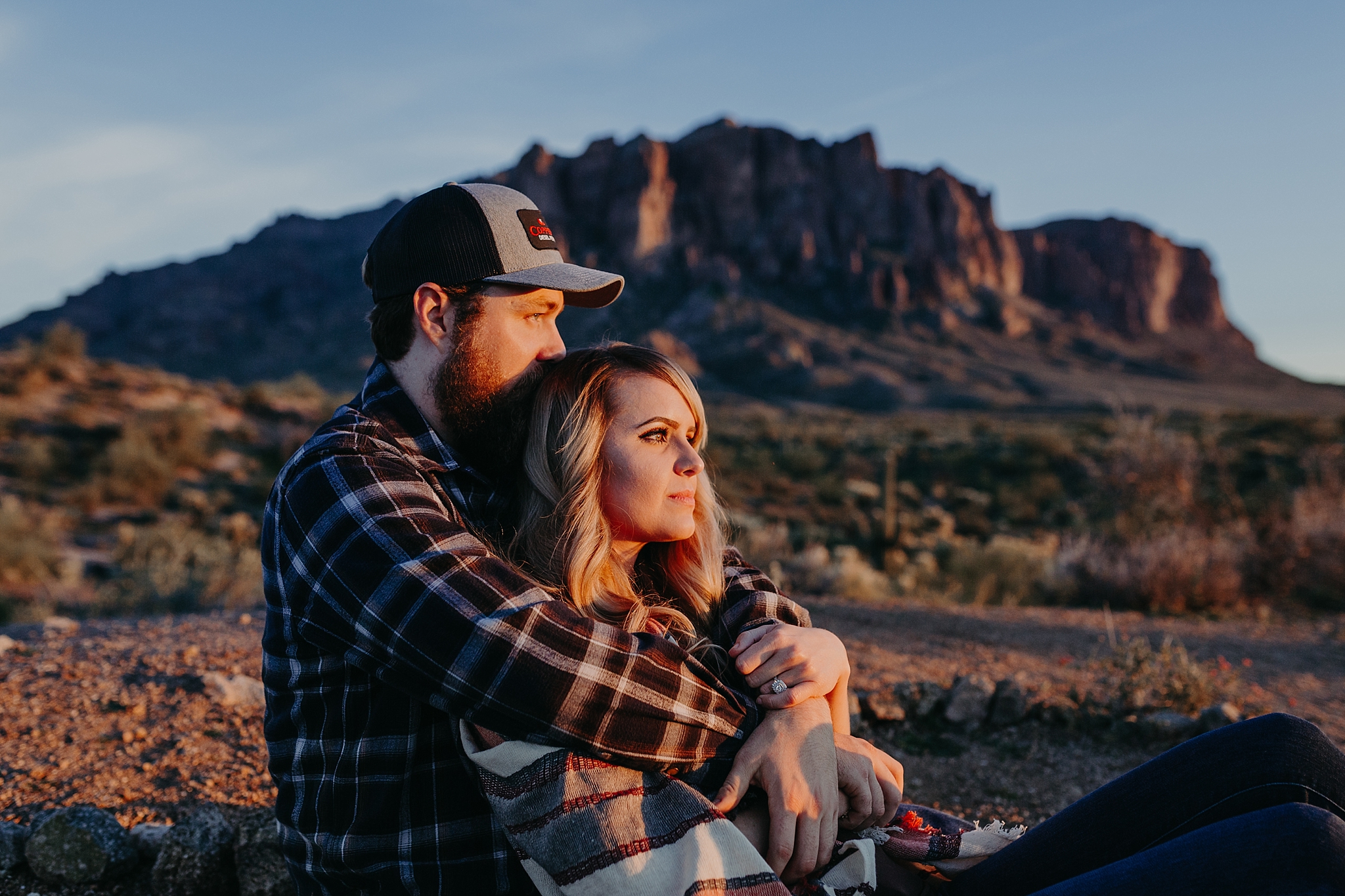 Superstition Mountain Engagement Photos // Sean and Kali