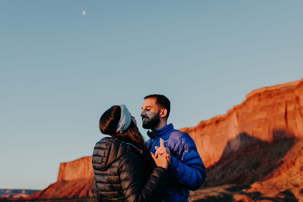 Sunrise Proposal at Monument Valley
