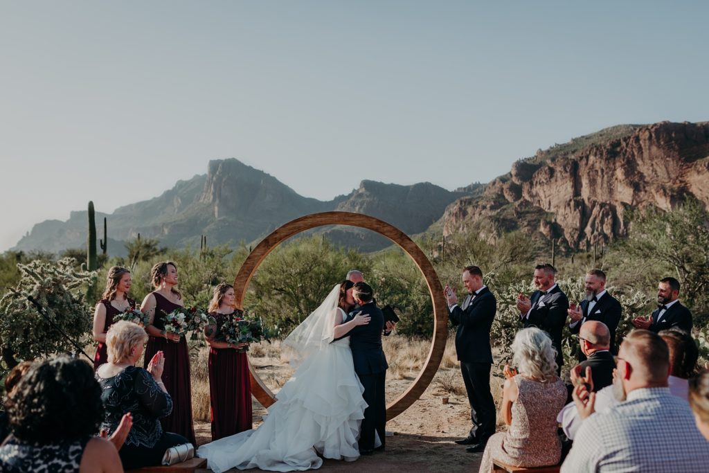 Desert Wedding with Cloth and Flame