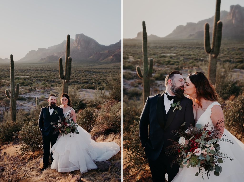 Desert Wedding with Cloth and Flame
