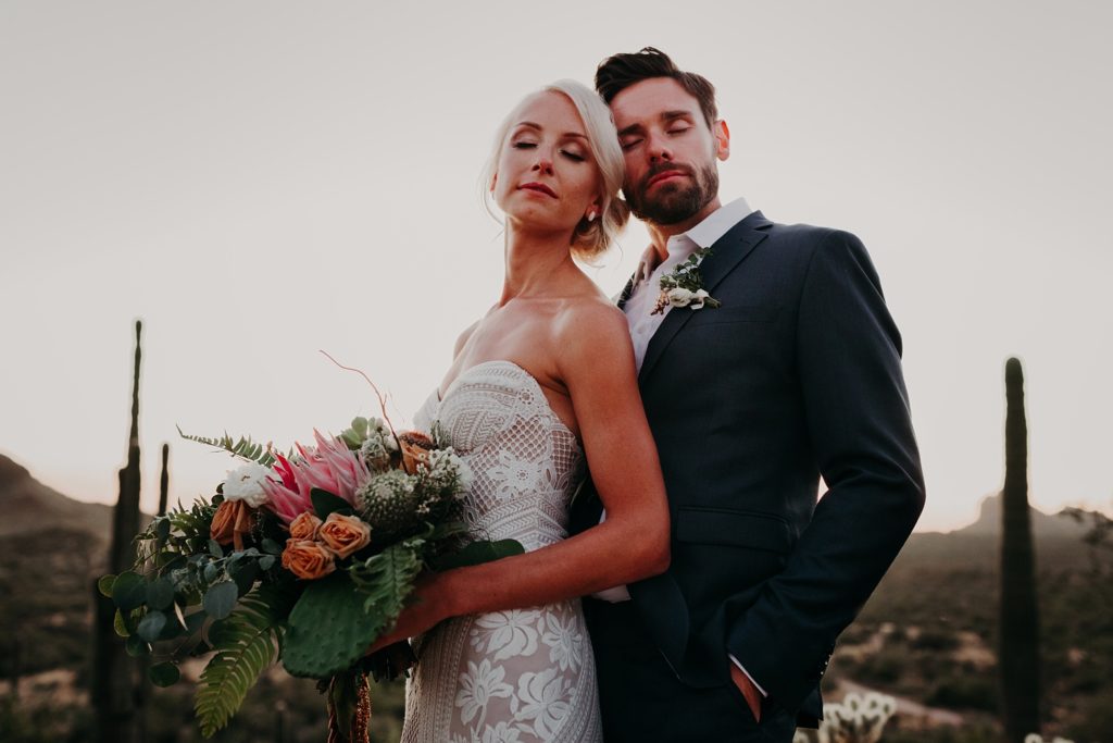 Superstition Mountain Wedding with Cloth and Flame