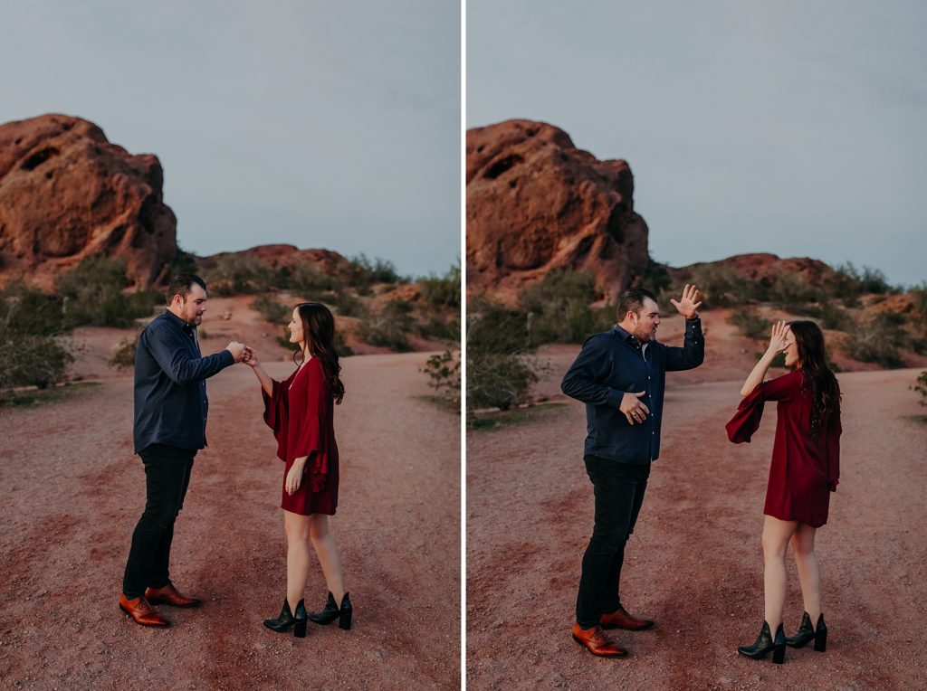 Papago Park Engagement Photos with Michael and Allison
