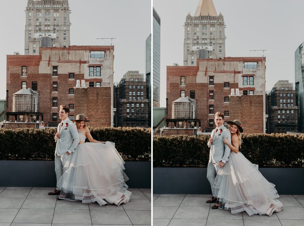 Styled Wedding on Rooftop with Hayley Paige