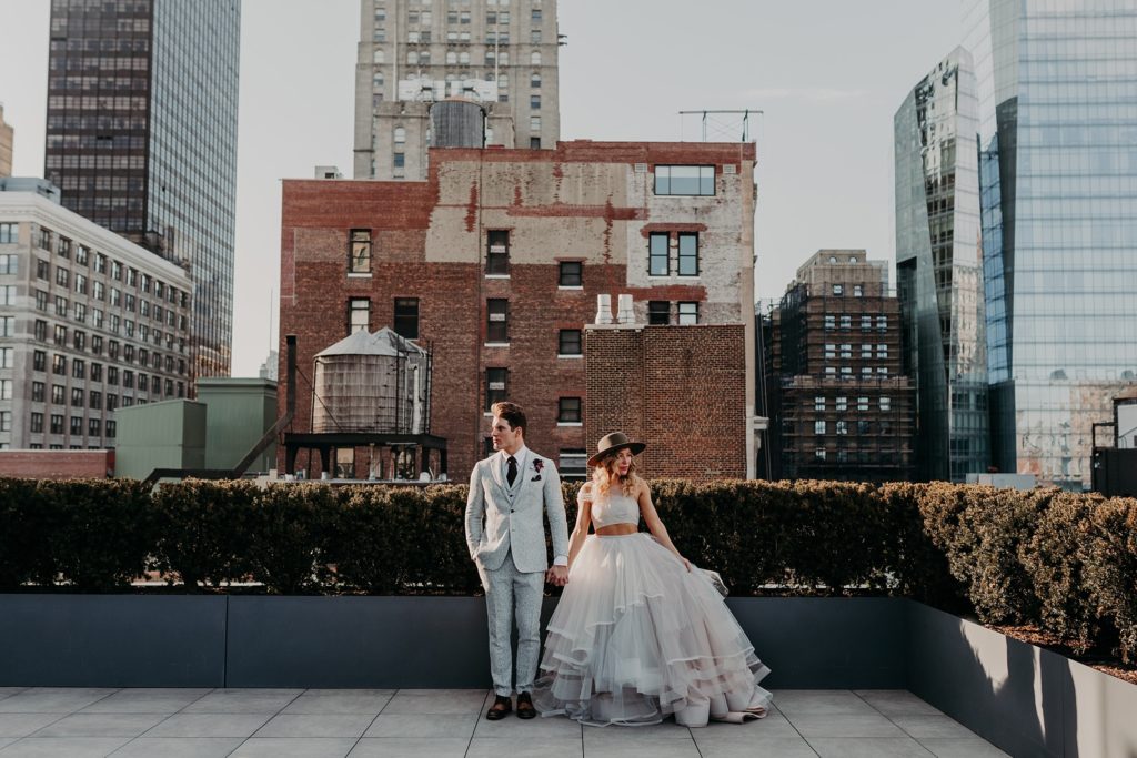 Hayley Paige Rooftop Styled Elopement
