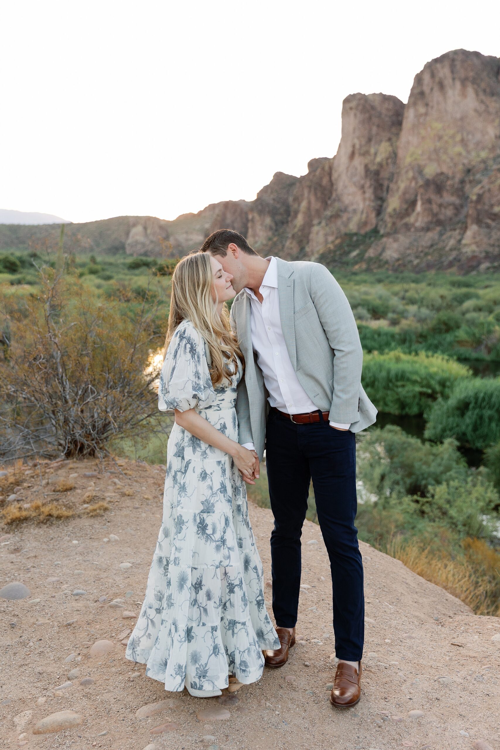 Superstition Mountain Engagement Photos in Apache Junction, Arizona