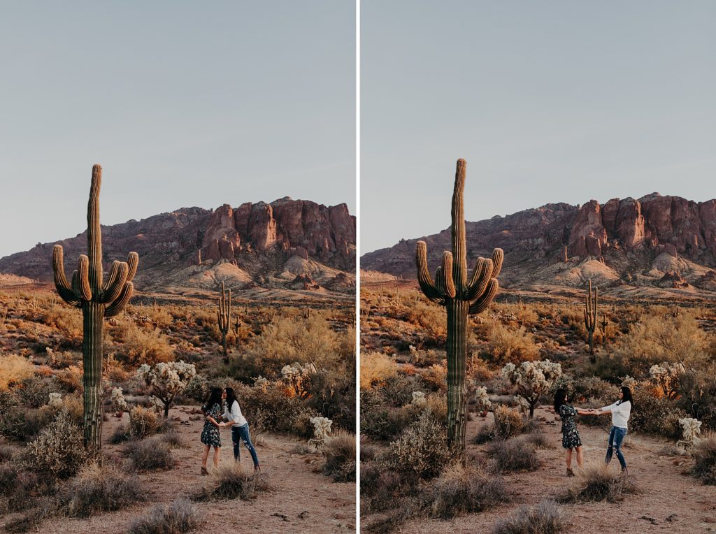 Superstition Mountain Engagement Photos