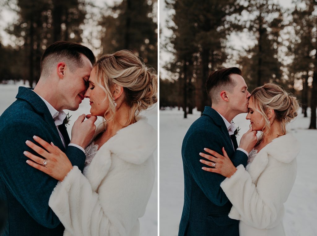 Snowy Flagstaff Elopement with Bryan and Amber