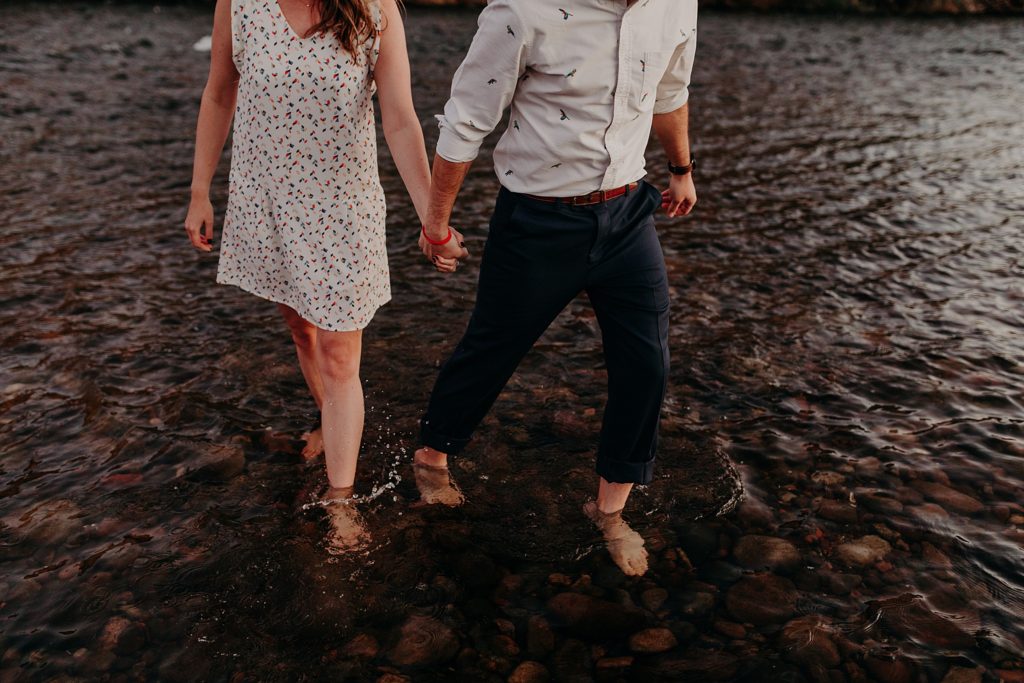 Mid-Century Modern Engagement Session with Noah and Kelsey