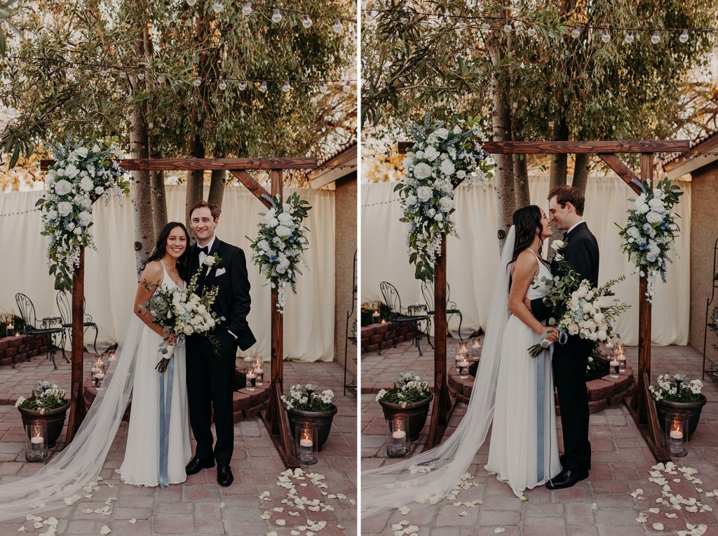 Justin and Jennifer's intimate backyard wedding in Phoenix