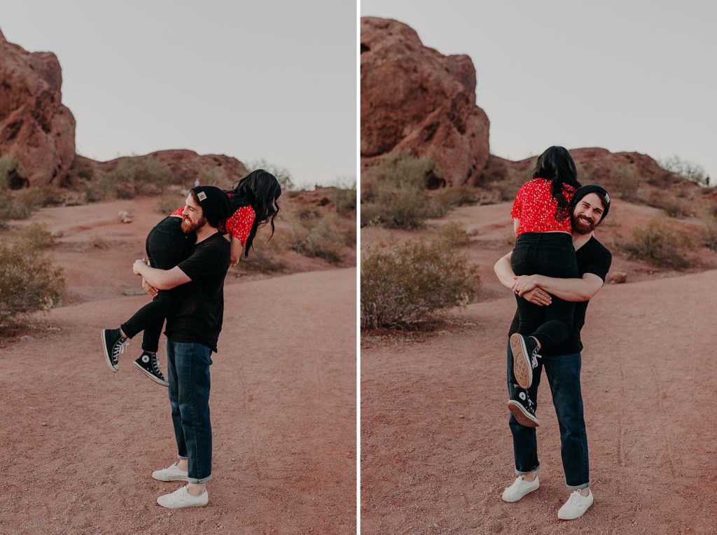 Couples Session At Papago Park