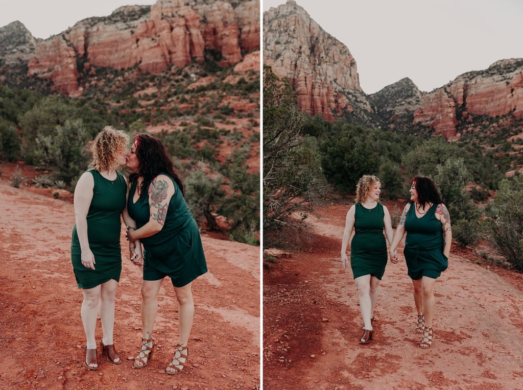 Gladys and Heather's engagement photos in Sedona