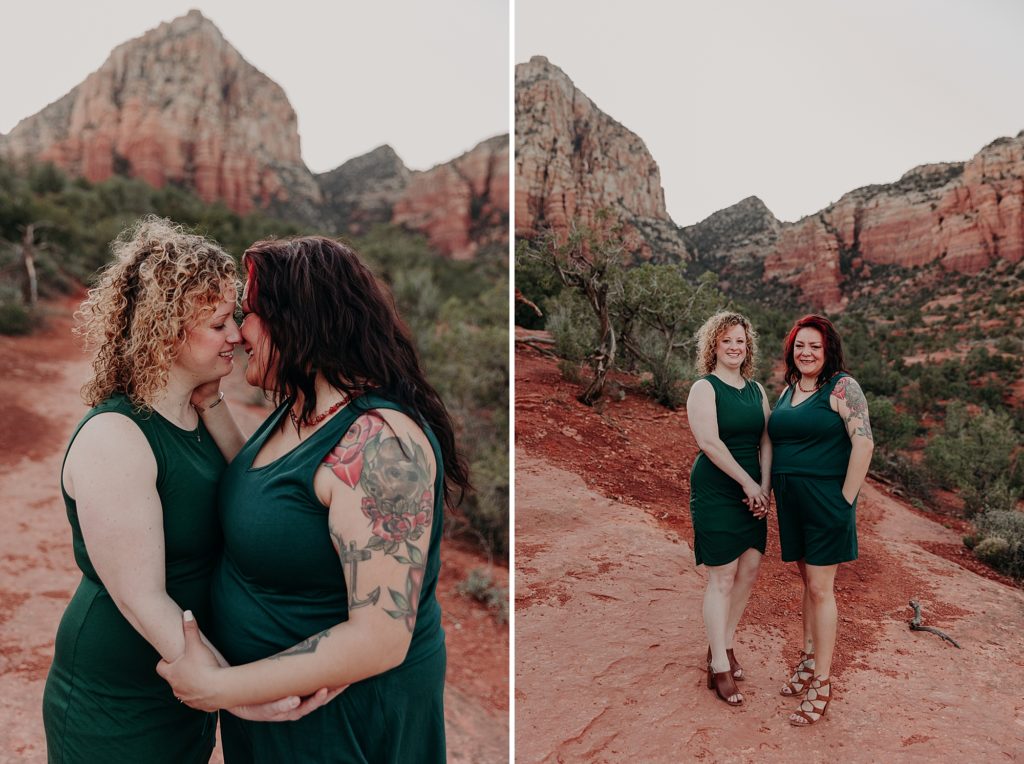 Gladys and Heather's engagement photos in Sedona
