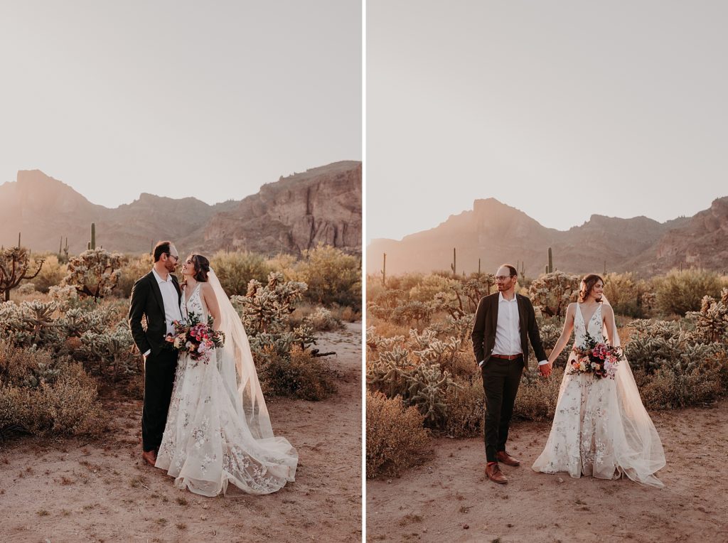 Dreamy Desert wedding with Cloth and Flame
