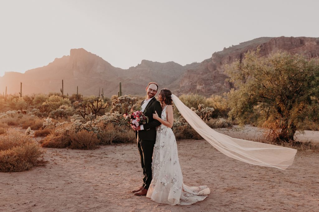 Dreamy Desert wedding with Cloth and Flame