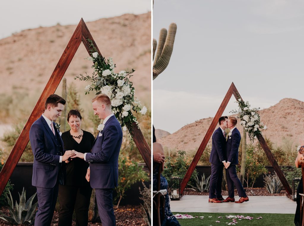 Michael and Zachary's Desert Wedding at The Willow