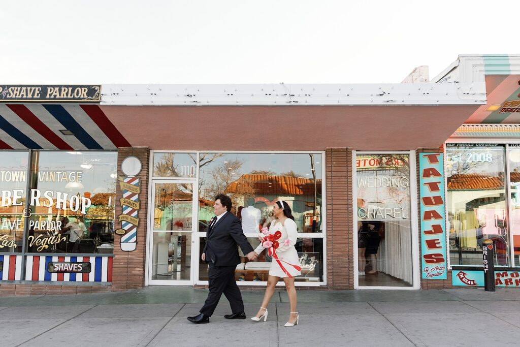 Valentine's Day Las Vegas Wedding at the Sure Thing Wedding Chapel.