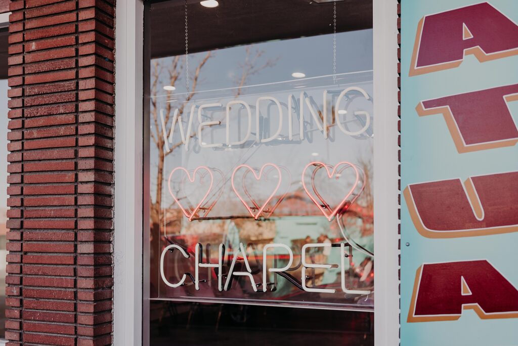 Las Vegas Sure Thing Wedding Chapel neon Sign